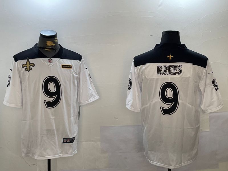 Men New Orleans Saints #9 Brees White City Edition 2024 Nike Limited NFL Jersey style 4->new orleans saints->NFL Jersey